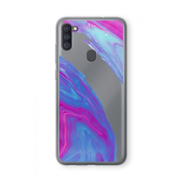 Zweverige regenboog: Samsung Galaxy A11 Transparant Hoesje
