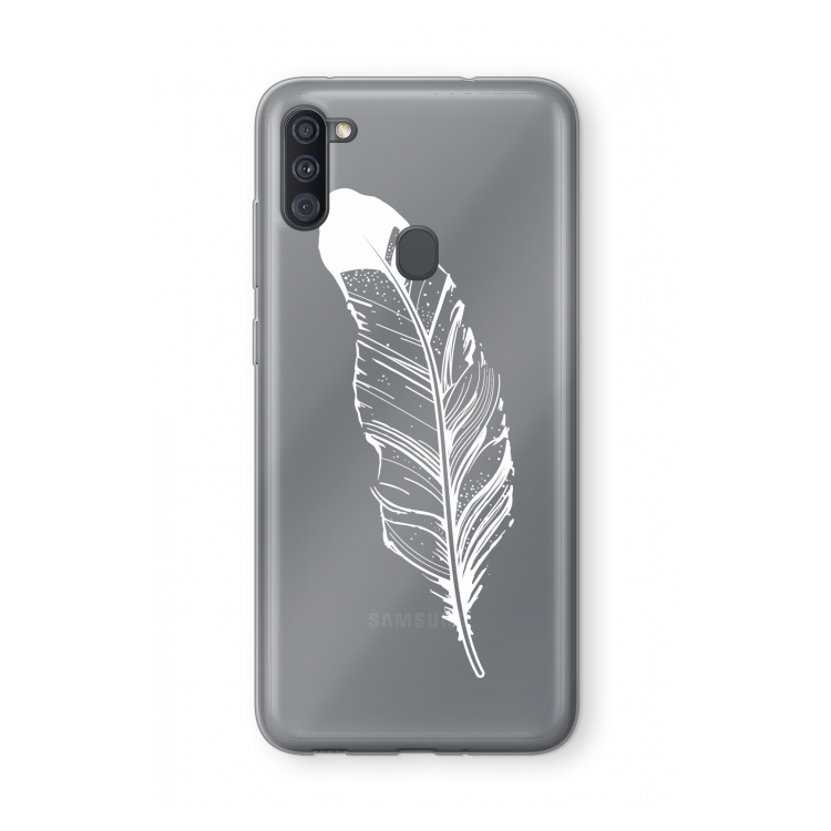 Pluim: Samsung Galaxy A11 Transparant Hoesje