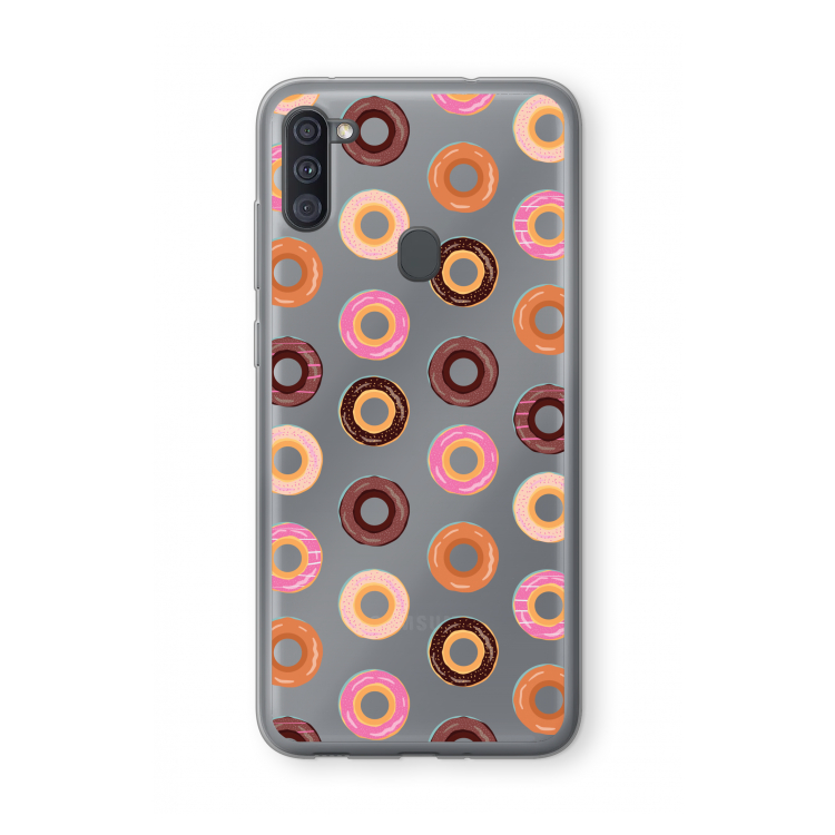 Donuts: Samsung Galaxy A11 Transparant Hoesje