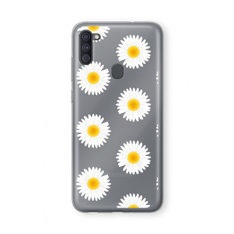 Margrietjes: Samsung Galaxy A11 Transparant Hoesje
