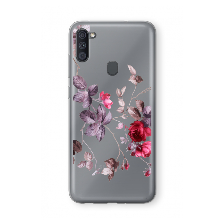 Mooie bloemen: Samsung Galaxy A11 Transparant Hoesje