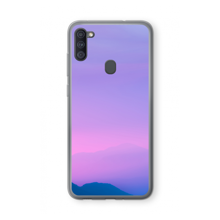 Sunset pastel: Samsung Galaxy A11 Transparant Hoesje