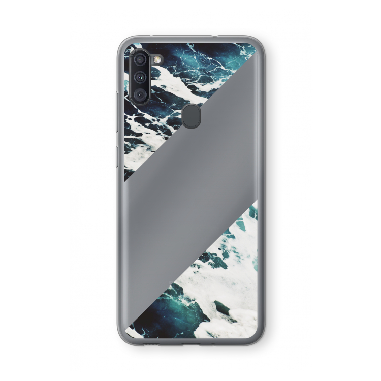 Golven: Samsung Galaxy A11 Transparant Hoesje