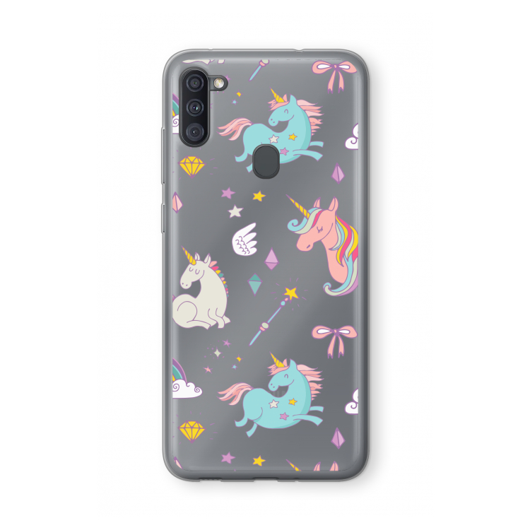 Fantasiewereld: Samsung Galaxy A11 Transparant Hoesje