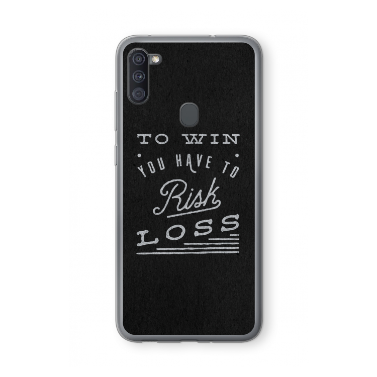Risk loss: Samsung Galaxy A11 Transparant Hoesje