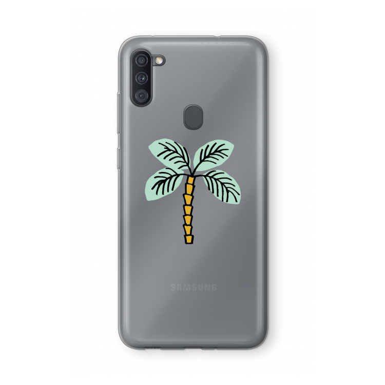 Palmboom: Samsung Galaxy A11 Transparant Hoesje