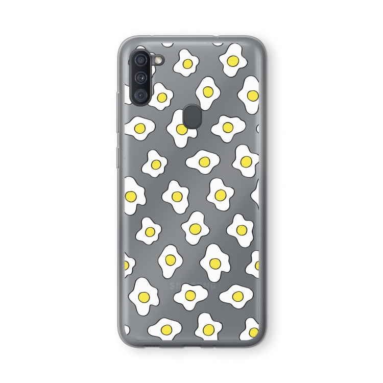 Spiegeleitjes: Samsung Galaxy A11 Transparant Hoesje