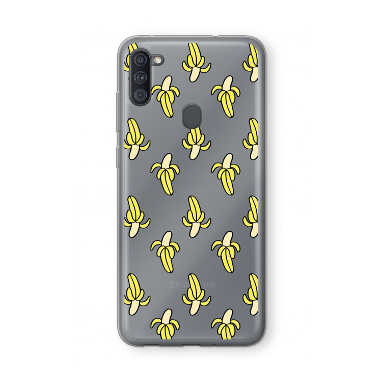 Bananas: Samsung Galaxy A11 Transparant Hoesje