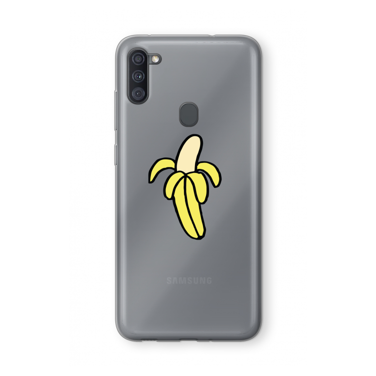 Banana: Samsung Galaxy A11 Transparant Hoesje
