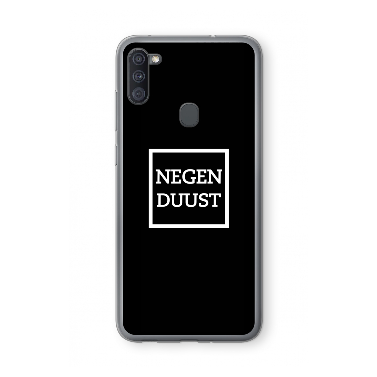 Negenduust black: Samsung Galaxy A11 Transparant Hoesje