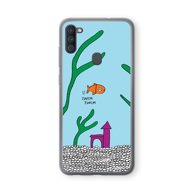 Aquarium: Samsung Galaxy A11 Transparant Hoesje