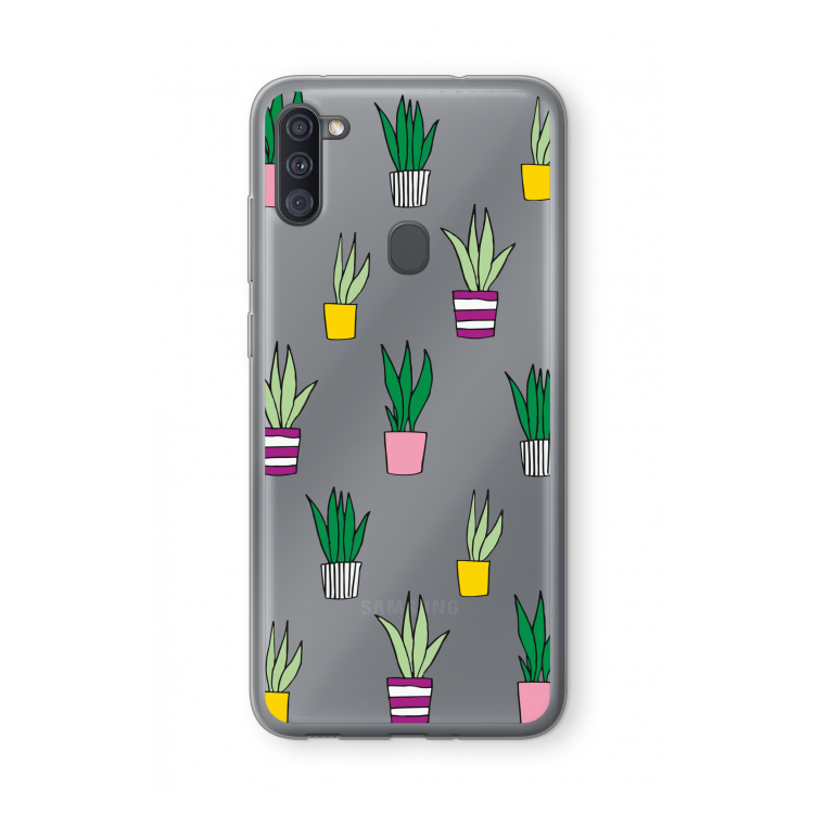 Sanseveria: Samsung Galaxy A11 Transparant Hoesje