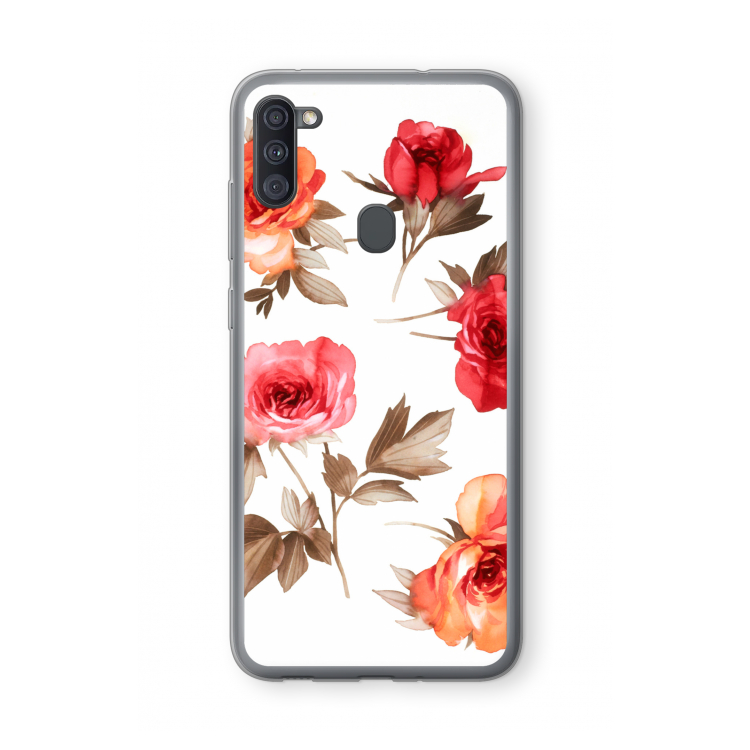 Roosjes: Samsung Galaxy A11 Transparant Hoesje