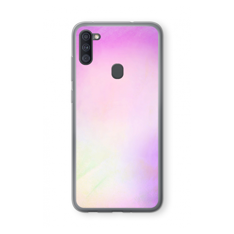 Flow mist pastel: Samsung Galaxy A11 Transparant Hoesje