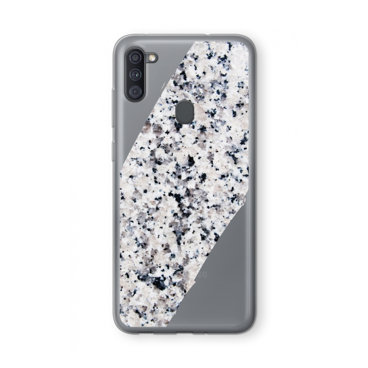 Gespikkelde marmer: Samsung Galaxy A11 Transparant Hoesje