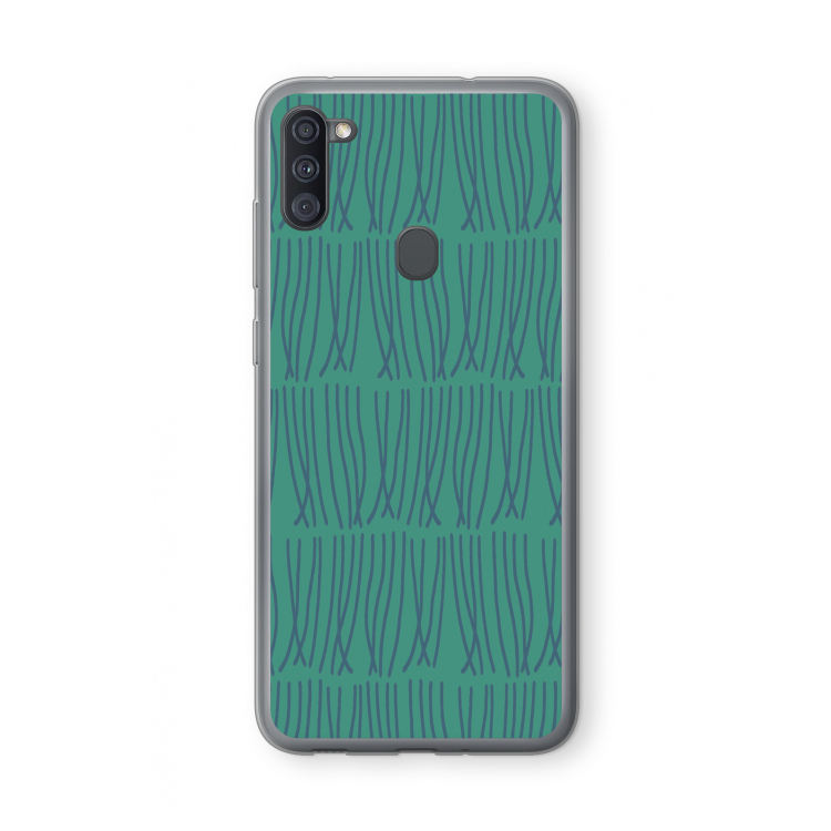 Swirls: Samsung Galaxy A11 Transparant Hoesje