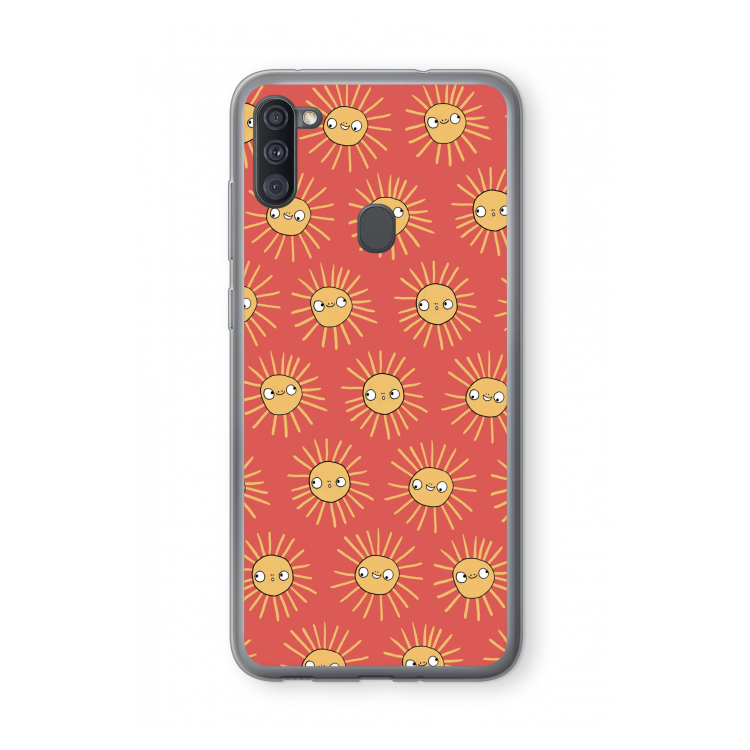 Zon: Samsung Galaxy A11 Transparant Hoesje