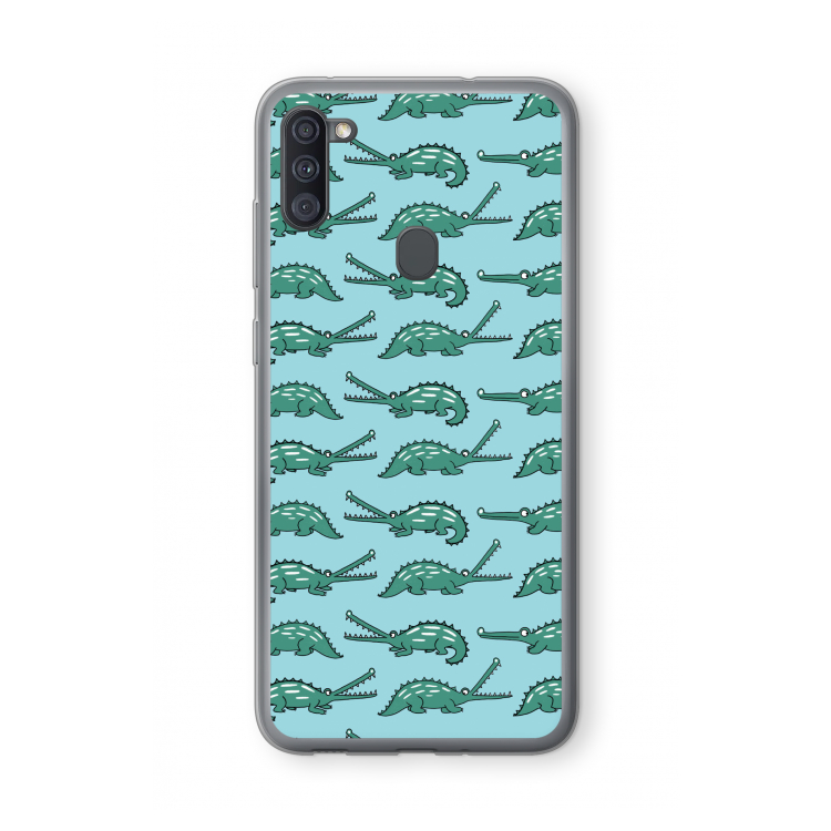 Kroko: Samsung Galaxy A11 Transparant Hoesje