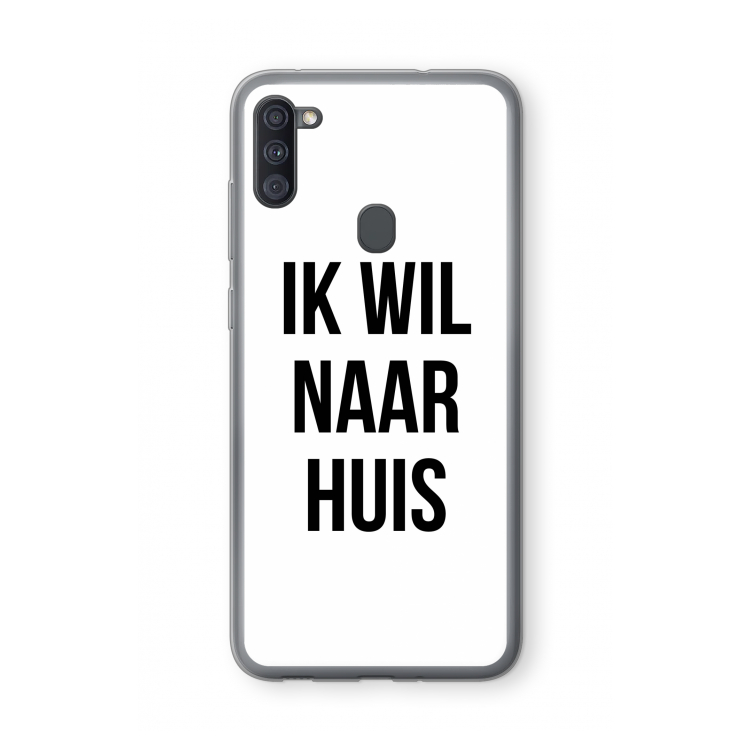 Ik wil naar huis: Samsung Galaxy A11 Transparant Hoesje