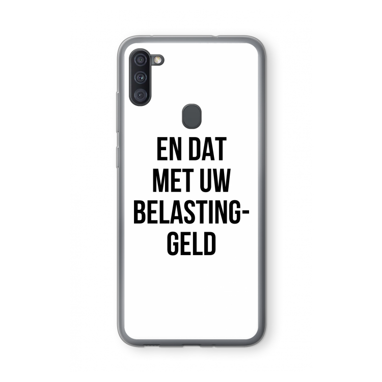 Belastinggeld: Samsung Galaxy A11 Transparant Hoesje