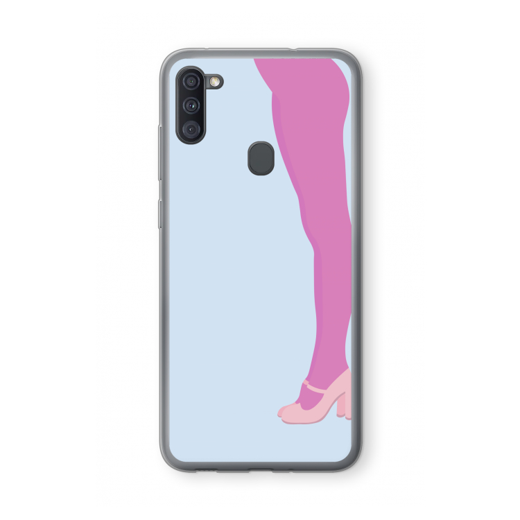 Pink panty: Samsung Galaxy A11 Transparant Hoesje