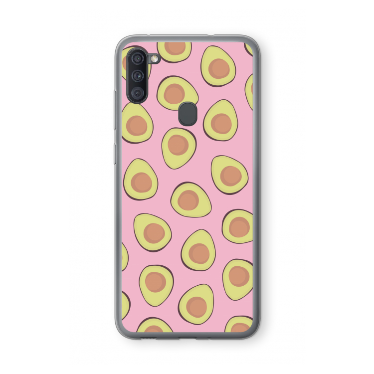 Dancing avocados: Samsung Galaxy A11 Transparant Hoesje