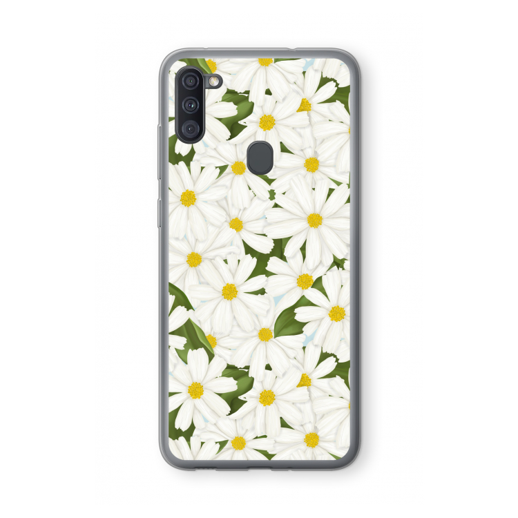 Summer Daisies: Samsung Galaxy A11 Transparant Hoesje