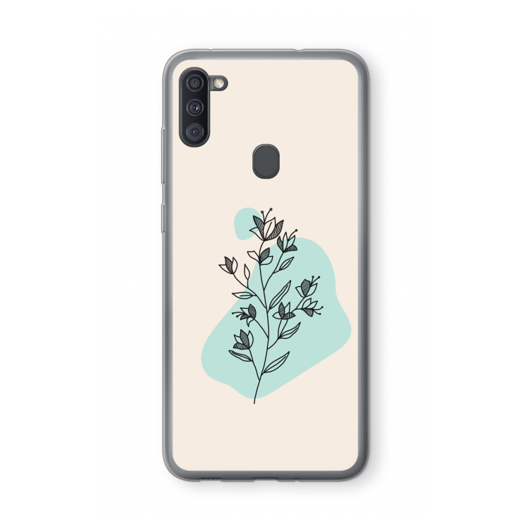 Violets are blue: Samsung Galaxy A11 Transparant Hoesje