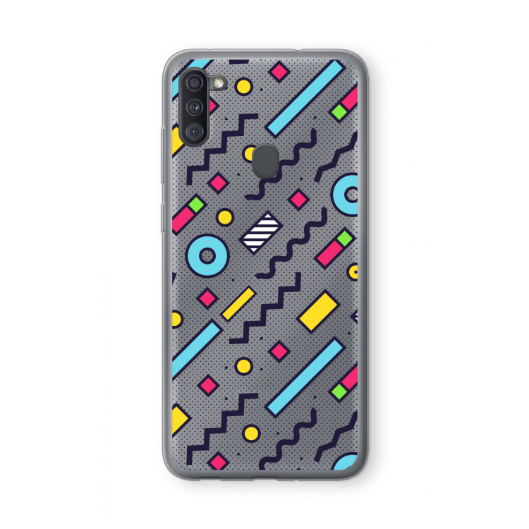 8-bit N°8: Samsung Galaxy A11 Transparant Hoesje