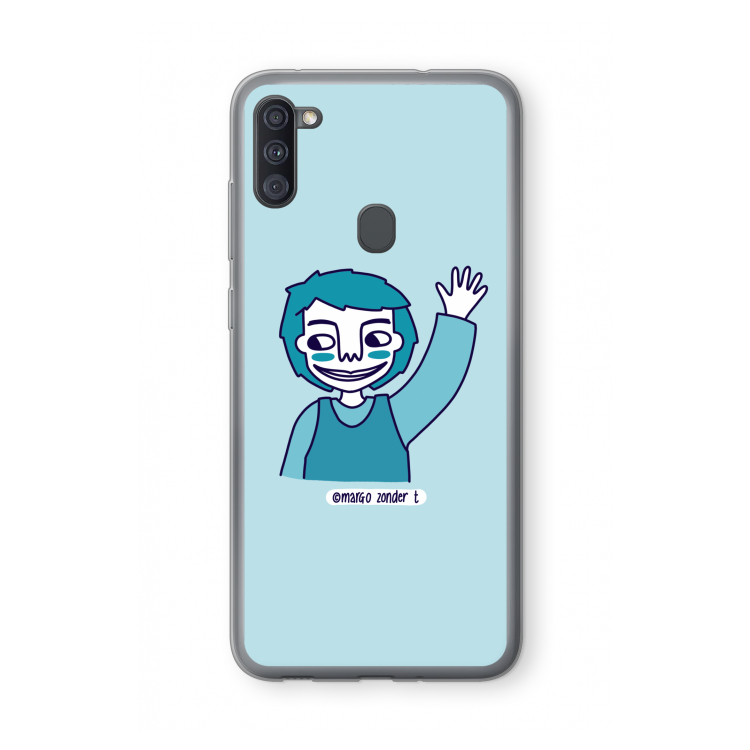 Zwaai: Samsung Galaxy A11 Transparant Hoesje
