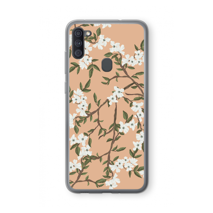Blossoming spring: Samsung Galaxy A11 Transparant Hoesje