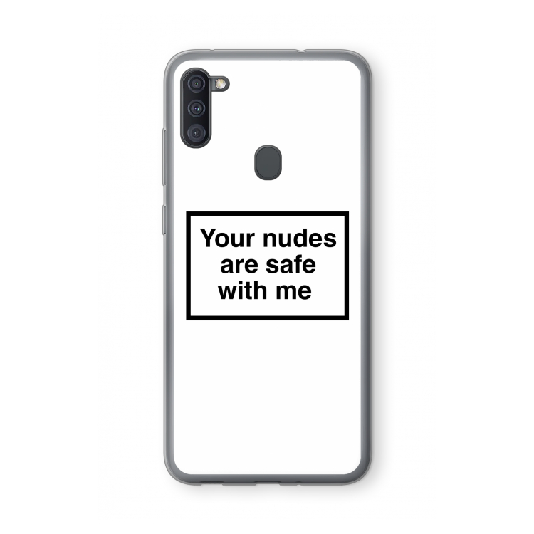 Safe with me: Samsung Galaxy A11 Transparant Hoesje