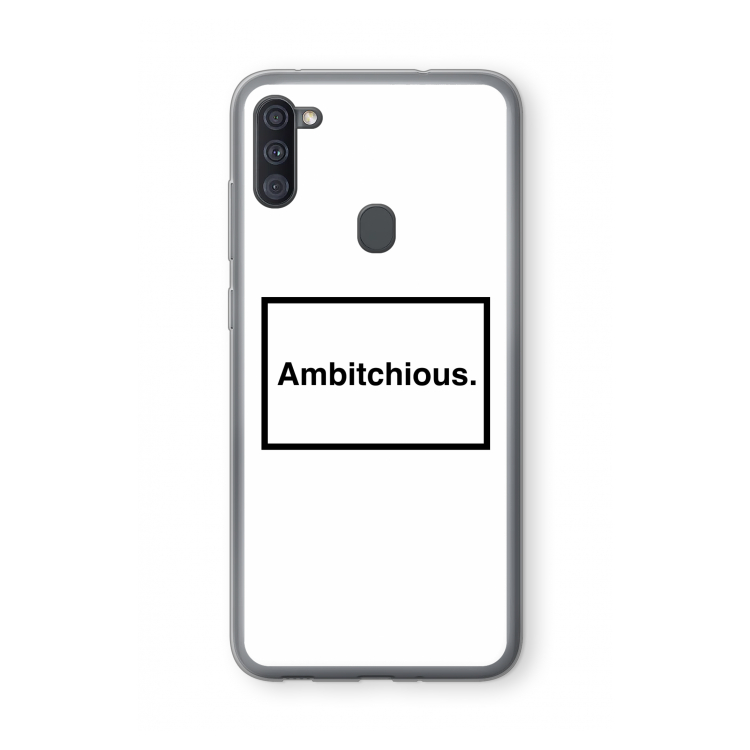 Ambitchious: Samsung Galaxy A11 Transparant Hoesje