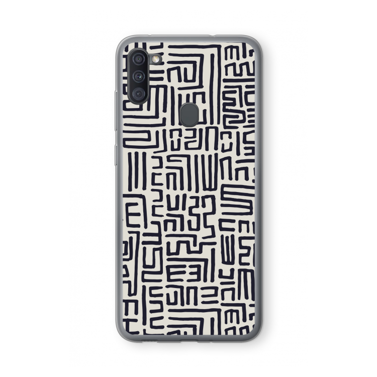 Moroccan Print: Samsung Galaxy A11 Transparant Hoesje