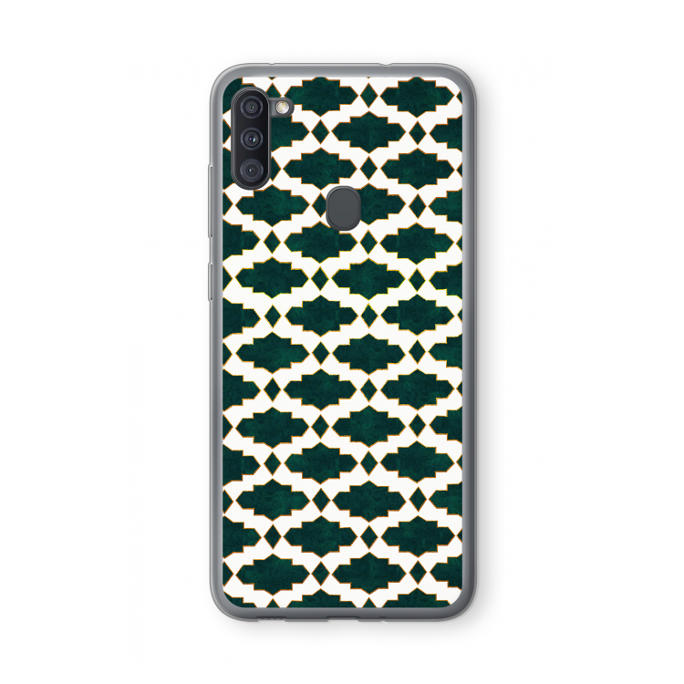Moroccan tiles: Samsung Galaxy A11 Transparant Hoesje