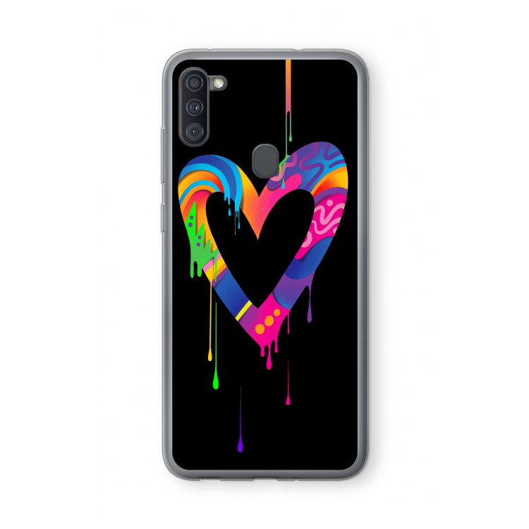 Melts My Heart: Samsung Galaxy A11 Transparant Hoesje