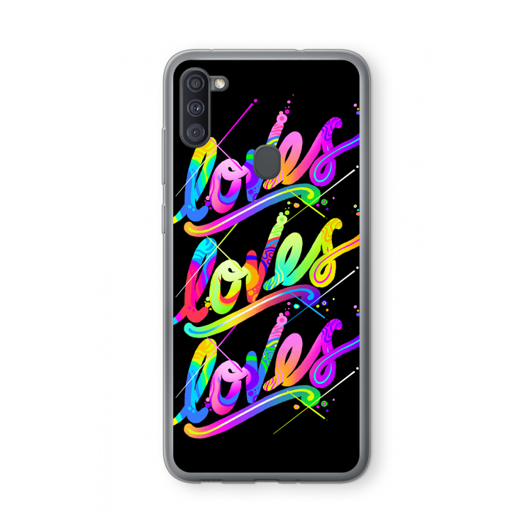 Loves: Samsung Galaxy A11 Transparant Hoesje