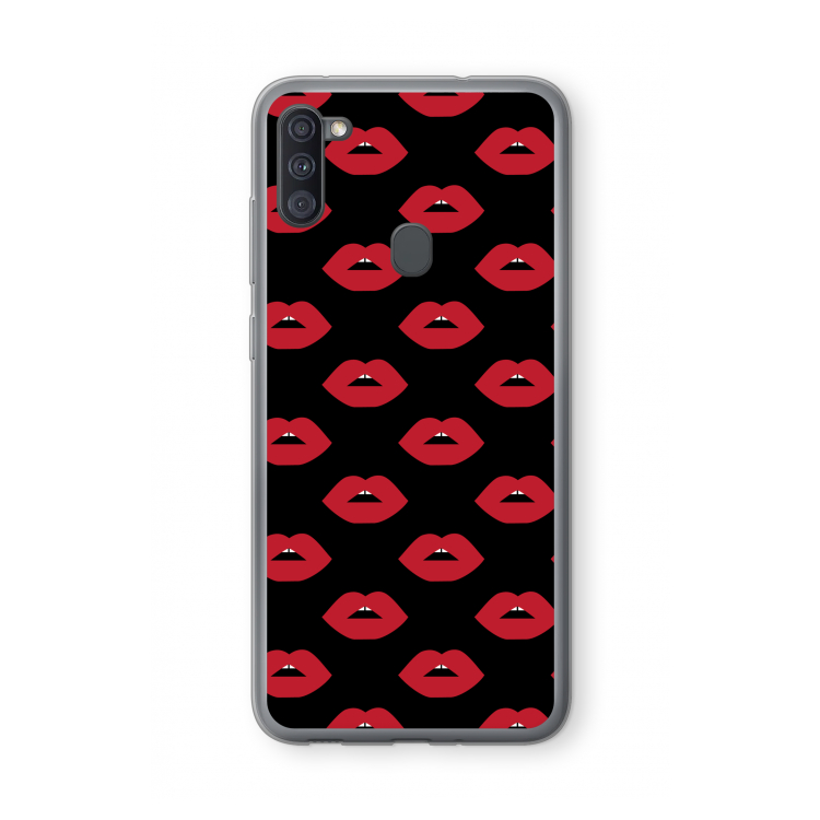 Lips: Samsung Galaxy A11 Transparant Hoesje