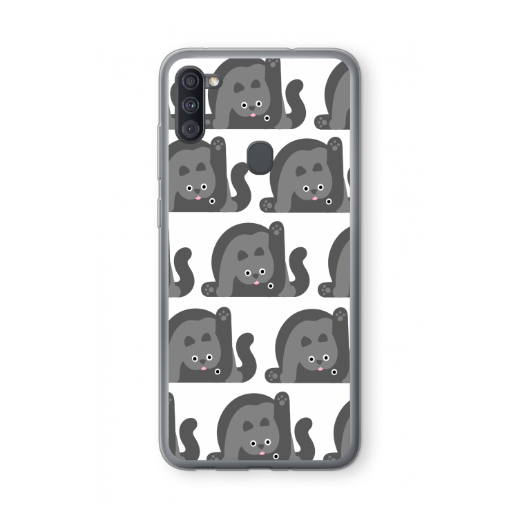 Cats: Samsung Galaxy A11 Transparant Hoesje