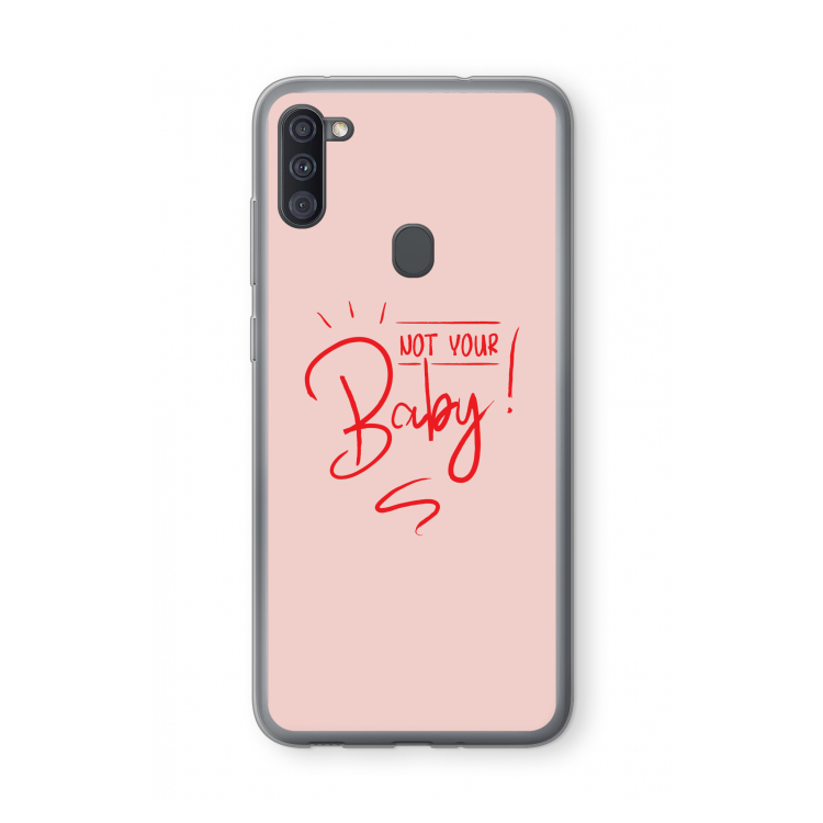 Not Your Baby: Samsung Galaxy A11 Transparant Hoesje