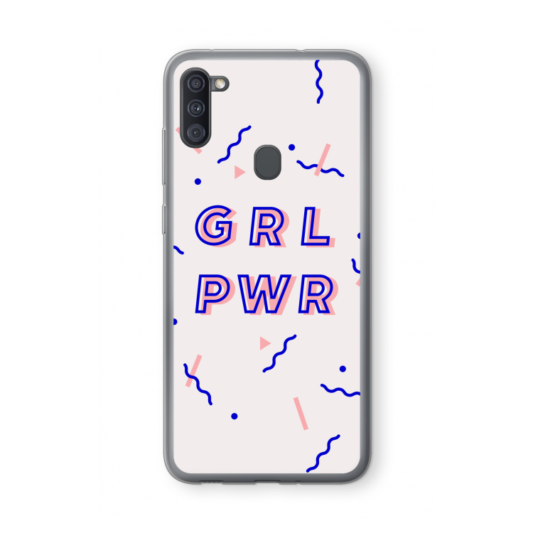 GRL PWR: Samsung Galaxy A11 Transparant Hoesje