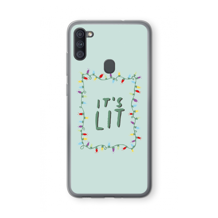 It's Lit: Samsung Galaxy A11 Transparant Hoesje