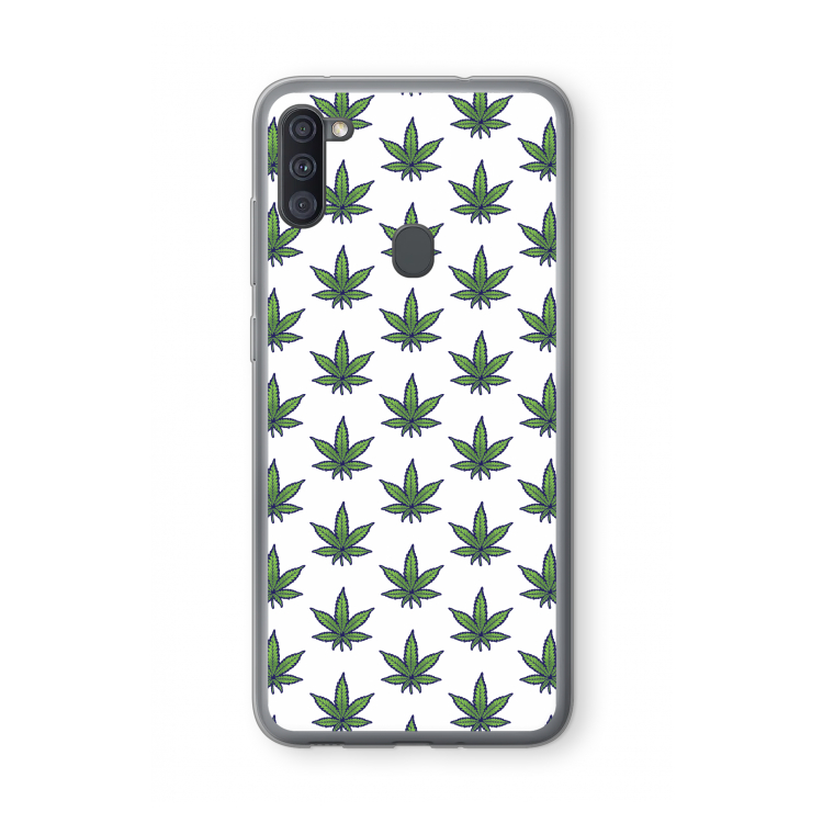 Weed: Samsung Galaxy A11 Transparant Hoesje