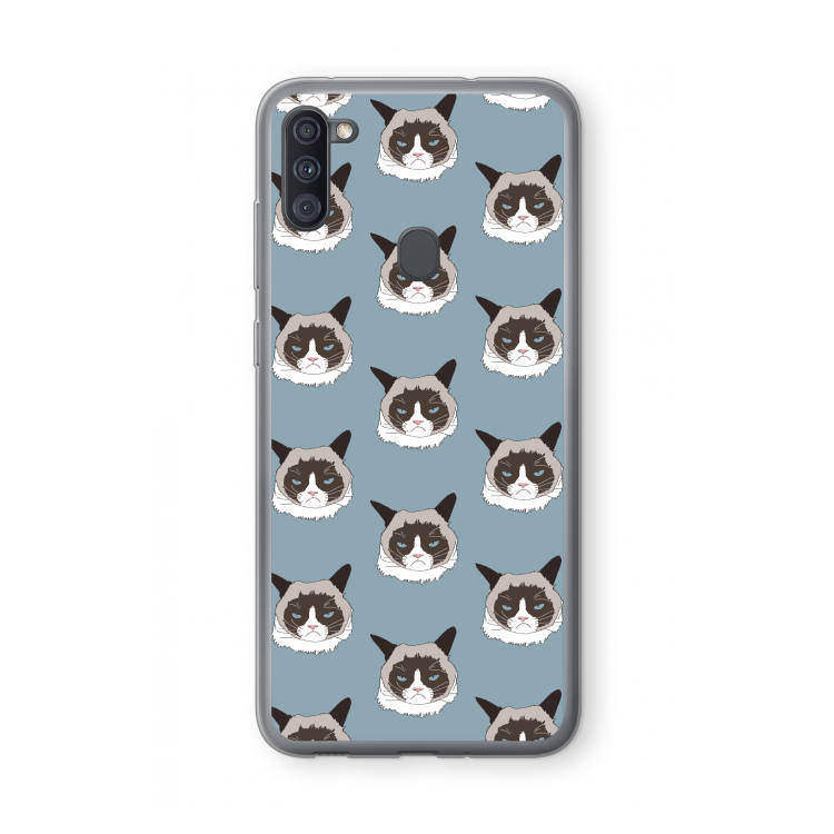 It's a Purrr Case: Samsung Galaxy A11 Transparant Hoesje