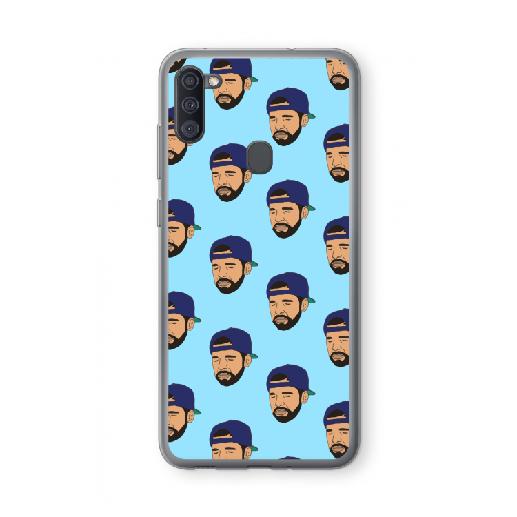 Drake Away: Samsung Galaxy A11 Transparant Hoesje