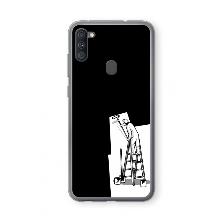 Musketon Painter: Samsung Galaxy A11 Transparant Hoesje