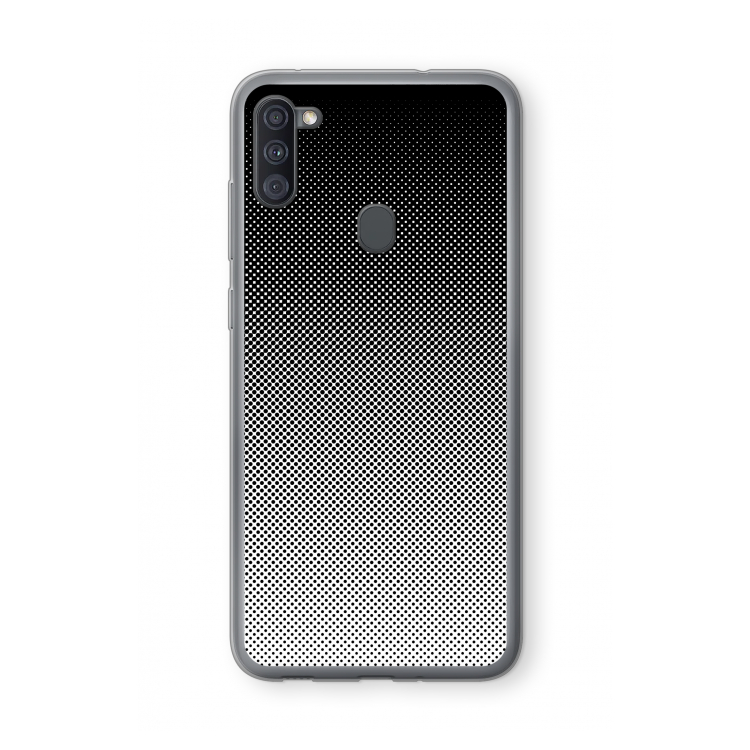 Musketon Halftone: Samsung Galaxy A11 Transparant Hoesje