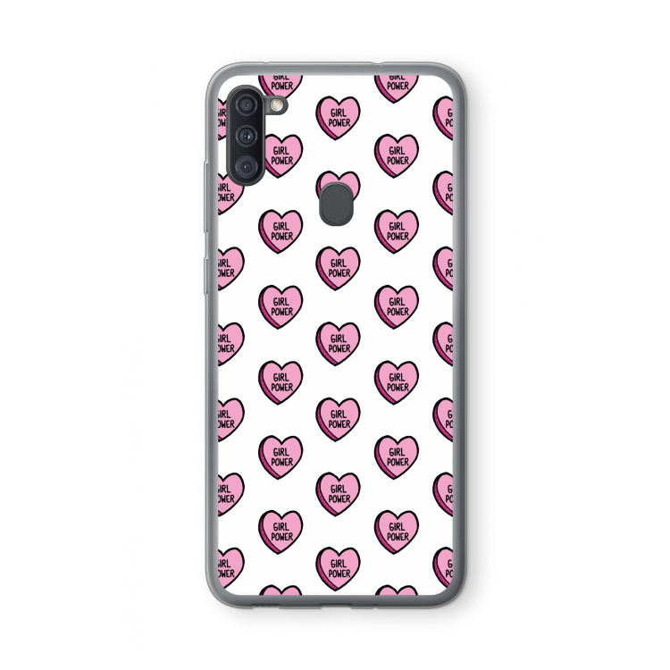 GIRL POWER: Samsung Galaxy A11 Transparant Hoesje