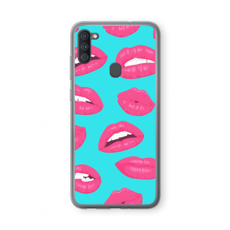 Bite my lip: Samsung Galaxy A11 Transparant Hoesje