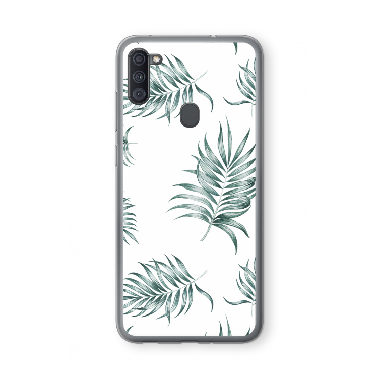 Simple leaves: Samsung Galaxy A11 Transparant Hoesje